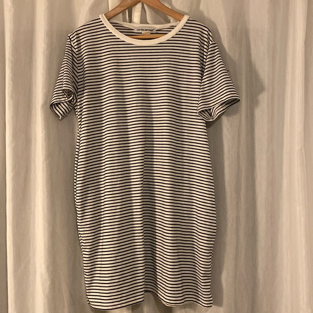 Striped tshirt dress